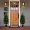 Costway 1/2 Pack 37.5" Artificial Topiary Cedar Tree with Cement Plastic Pot & Realistic Moss